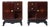 French Art Deco Bedside Cabinets in Figured Walnut, 1930s, Set of 2 For Sale