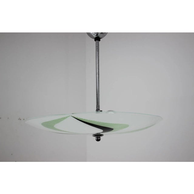 - Made in Czechoslovakia - Made of metal, colored glass - Re-polished - Fully functional - Very good, original condition...