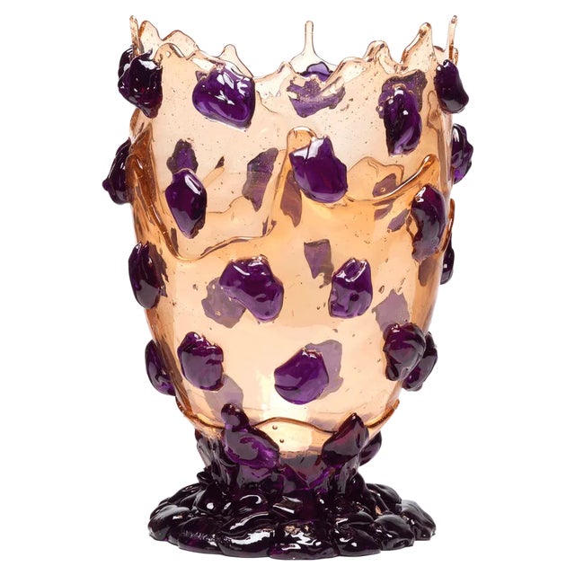 Clear Purple Clear Ruby Nugget Vase by Gaetano Pesce for Fish Design For Sale