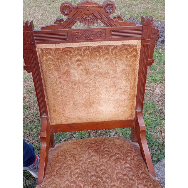 Wood Mid 19th Century Eastlake Victorian Sette Set For Sale - Image 7 of 12