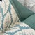 Contemporary Aqua / Teal Linen Botanical Leaf 22" Pillows - A Pair For Sale - Image 3 of 3