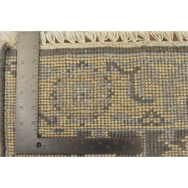 Gray Oushak Rug 2′ X 3′ Gray Wool Traditional Hand-Knotted Oriental Carpet For Sale - Image 8 of 8
