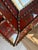 Mid 20th Century Large Vintage Peruvian Reverse-Painted Red Glass Mirror Gilt Hand-Carved Wood Frame Spanish Colonial Style For Sale - Image 5 of 9