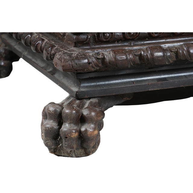 Italian Renaissance Walnut Cassone, 17th/18th Century For Sale - Image 12 of 18