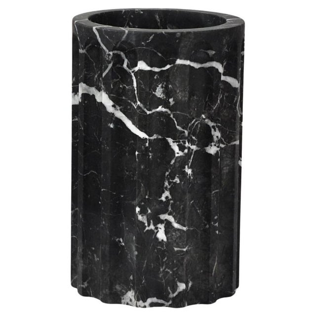 Not Yet Made - Made To Order Handmade Column Vase in Satin Travertino Marble by Fiammetta V. For Sale - Image 5 of 18