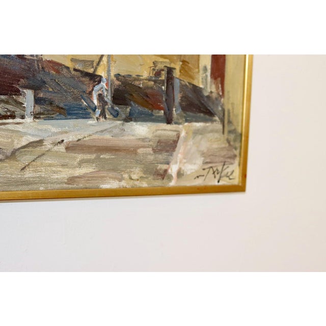 Adrian Van Arkel, Stockholm City Scene, 1960s, Oil on Canvas, Framed For Sale - Image 8 of 11