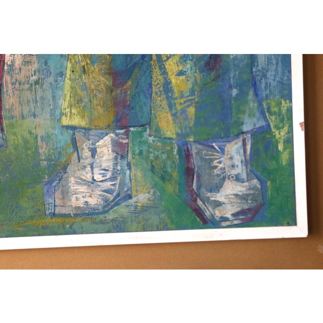 Gerda B. With (Germany, 1910–2002) “Little Drummers” Painting, 1957 For Sale - Image 12 of 18