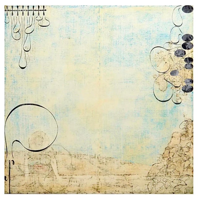 Dennis Hollingsworth, Large Pop Art Painting Dennis Hollingsworth LA Artist Post Modernist Abstract, 1994 For Sale