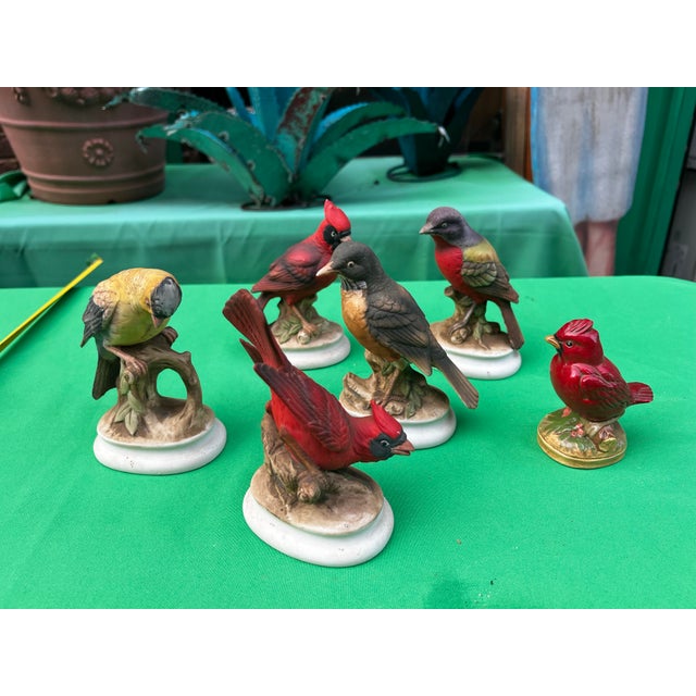 Up for consideration is a beautiful vintage collection of ceramic bird figurines. These would look lovely in your home,...