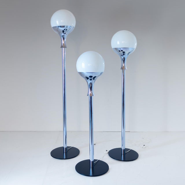 Vintage Italian Floor Lamps in the style of Artemide, 1970s, Set of 3 For Sale - Image 14 of 16