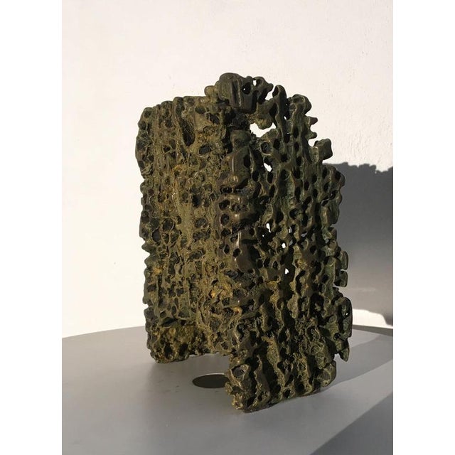 Italian Bronze Abstract Sculpture by Urano Palma, 1985 For Sale - Image 9 of 18