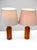 Large Mid-Century Modern Danish Teak Table Lamps, Set of 2 For Sale - Image 10 of 13