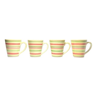 Dansk “Lemon Zest” Ceramic Mugs - Set of 4 For Sale