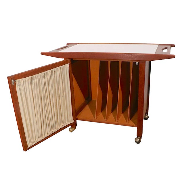 Mid Century Bar Serving Cart Record Chairish