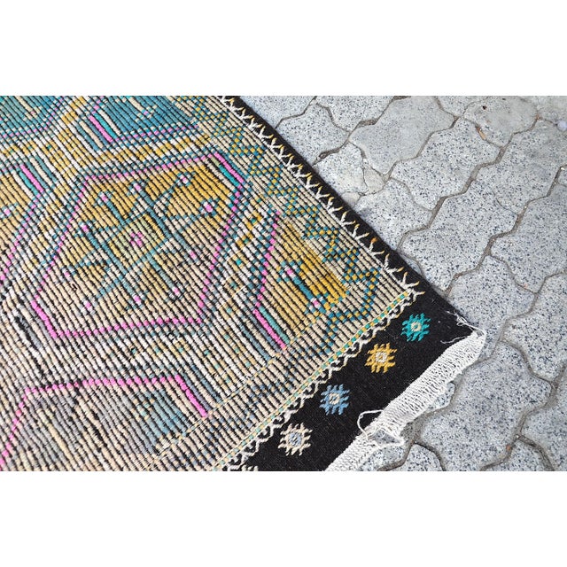 1960s Vintage Handmade Rug For Sale - Image 9 of 11