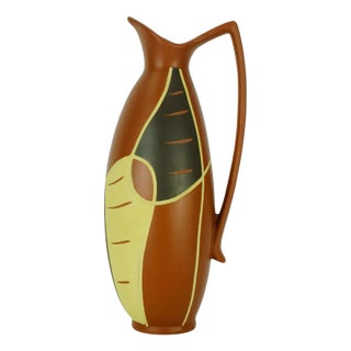 Mid-Century No. 320-20 Ceramic Vase with Scratch Decoration from Sawa, 1950s For Sale