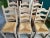 Set 6 Vintage French Ladder Back Dining Chairs Rush Seat Bleached Oak Farmhouse For Sale In Dallas - Image 6 of 18