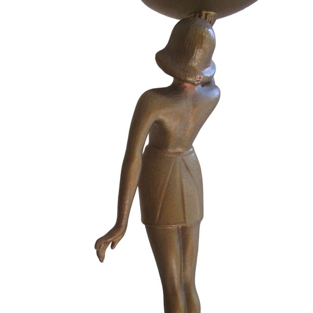 Art Deco Figural Banksway Lamp, 1930s For Sale - Image 3 of 13