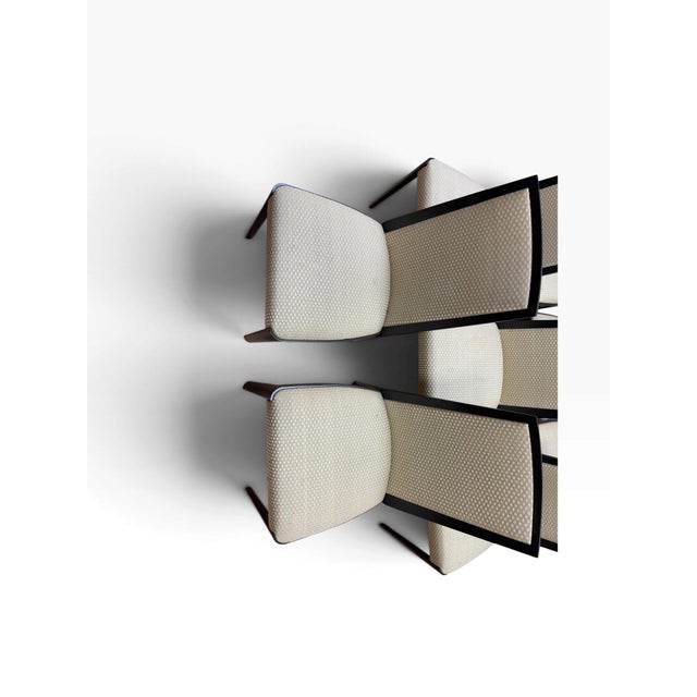 Contemporary Contemporary High-Back Flare Dining Chairs - Set of 8 For Sale - Image 3 of 11