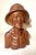 Antique 1800's Hand Carved Wooden Japanese Elder Old Man Bust Sculpture Statue For Sale - Image 4 of 12