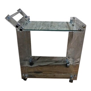 Lucite Bar Cart For Sale