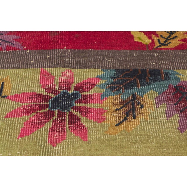 Early 20th Century Early 20th Century Antique Chinese Art Deco Rug, 09'00 X 11'09 For Sale - Image 5 of 10