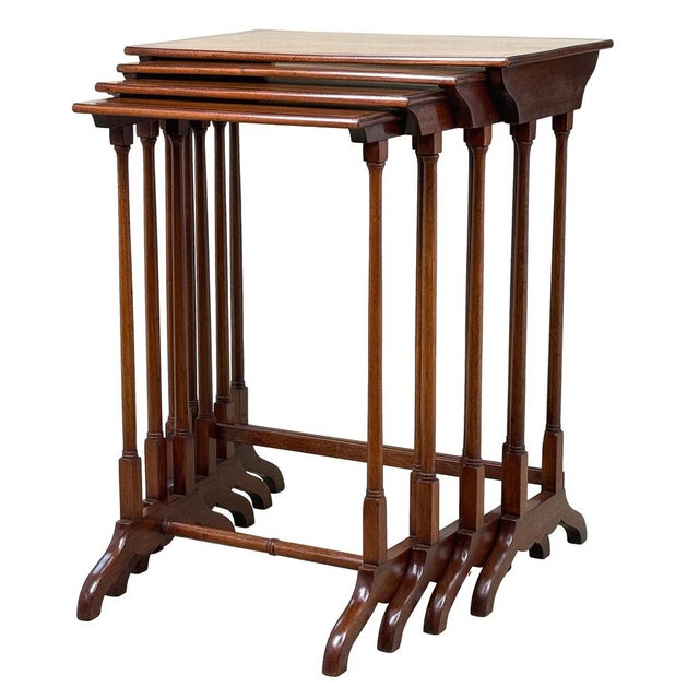 Mahogany Nesting Coffee Tables, 1860, Set of 4 For Sale - Image 17 of 17
