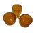 Amber Iittala Kastehelmi Amber Glass Coffee Cups Set of 3 | Oiva Toikka Scandinavian Design For Sale - Image 8 of 11