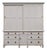 Massive Antique English Painted Pine Housekeeper’s Cupboard Sliding Doors - Circa 1880 For Sale