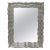 Neoclassical Regency Rectangular Silver Mirror in Hand-Carved Wood, 1970 For Sale - Image 6 of 6