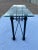 Mid-Century Modern Rectangular Wrought Iron & Glass Console Sofa Table For Sale - Image 12 of 13