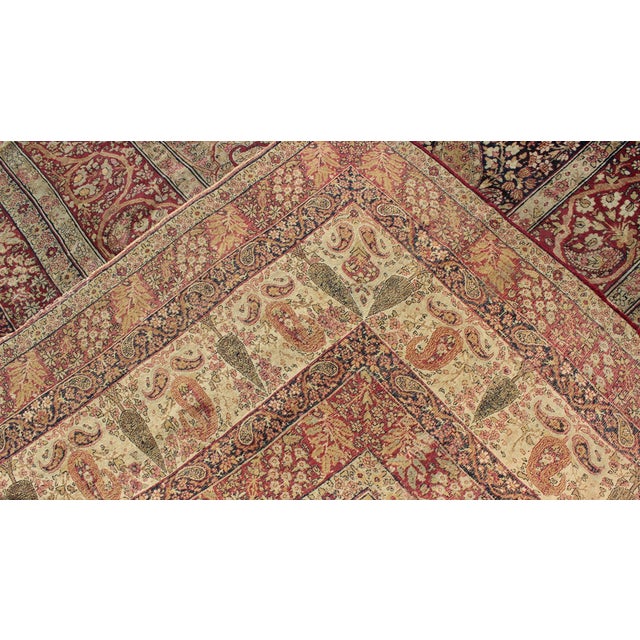 Large Antique Persian Lavar Kerman Large Rug With Incredible Details 11'6 X 16'7 For Sale - Image 4 of 8