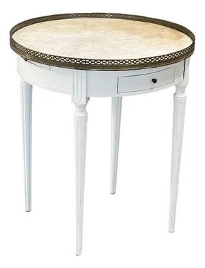 Side Table with Marble Top