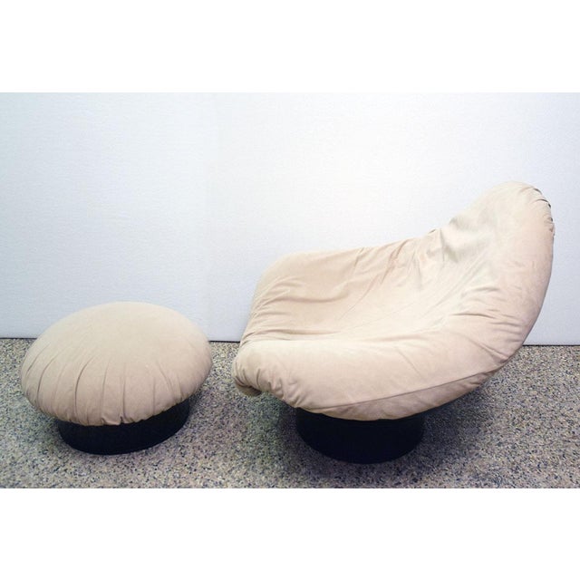 Set of Rodica Lounge Chair and Ottoman by Mario Brunu for Comfort, 1970s For Sale - Image 3 of 15