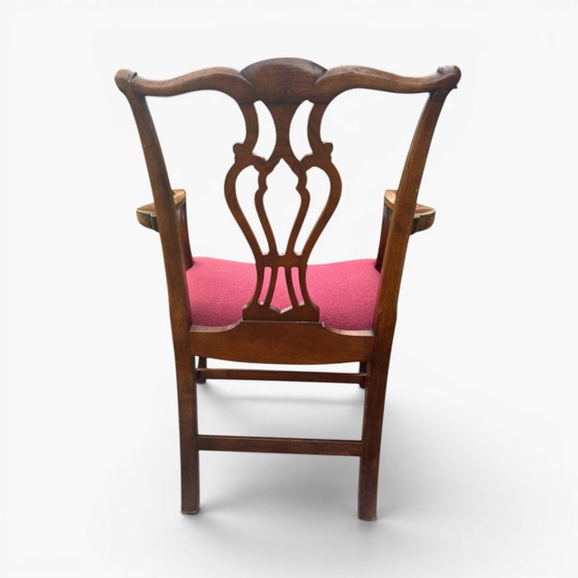 Vintage Saybolt & Cleland Chippendale Mahogany "Devon" Armchair For Sale - Image 6 of 11