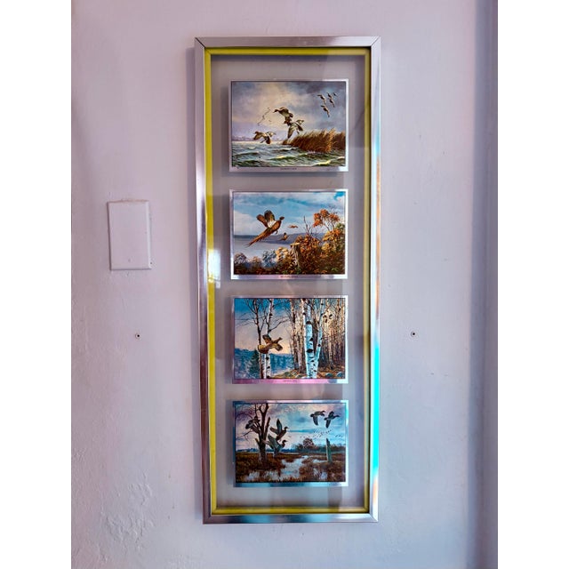 Vintage David A. Maass Wilderness Wings Wildlife Foil-Etch Prints, Framed Set of 4 For Sale - Image 9 of 14