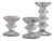 Glass Candlesticks by Sarpaneva for Iittala, Set of 3 For Sale