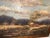 Sky Blue 1930s Signed Alice LeFevre Oil on Board of Pastoral New England For Sale - Image 8 of 13
