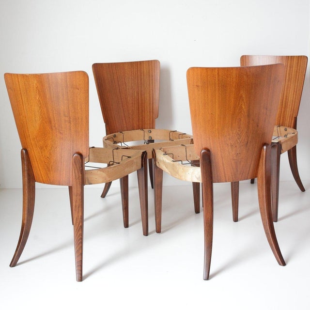 Dining Chairs by Jindrich Halabala for Up Zavody, 1950s, Set of 4 For Sale - Image 13 of 18