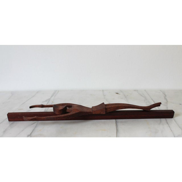 Vintage Hand Carved Wood Risen Jesus Wall Hanging For Sale In Milwaukee - Image 6 of 9