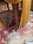 Toadstool Lounge Chair and Sofa in Floral Fabric and Gold Trimmings, 1890s, Set of 3 For Sale - Image 6 of 8