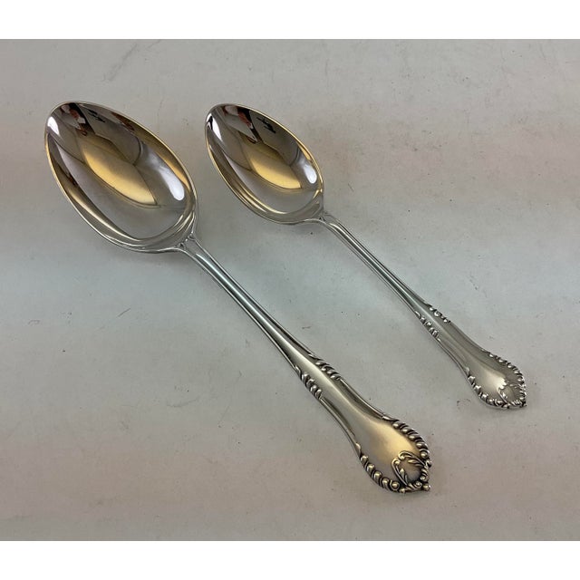 The Finest, Silver Plated Dessert Spoon, Chesterfield. For Sale - Image 9 of 13