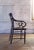Traditional Fancy Armchair Antique With Rush Seat For Sale - Image 3 of 10