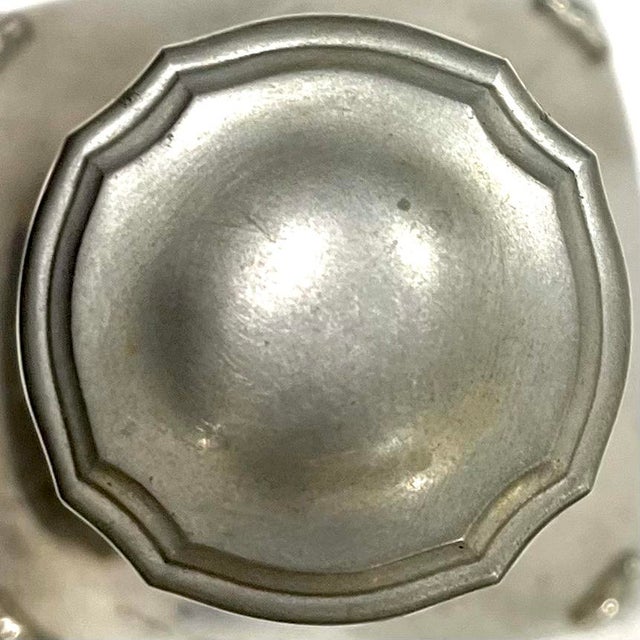 1960's Etains Du Manoir French Pewter and Crystal Decanter For Sale - Image 14 of 15