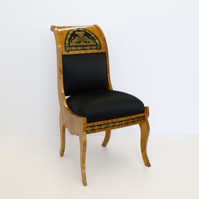 Fine Pair Of Neoclassical Side Chairs, Ca.1850 For Sale - Image 11 of 18