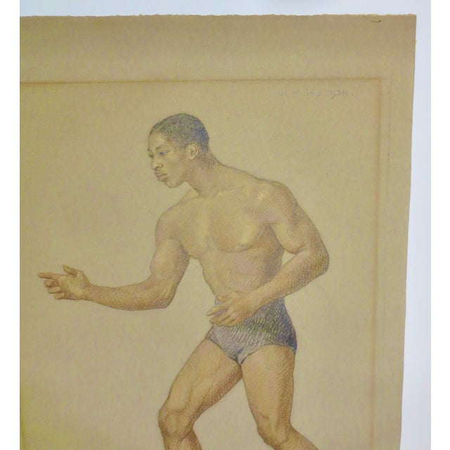 Emily Winthrop Miles Color Drawing Dated 1934 For Sale - Image 4 of 9