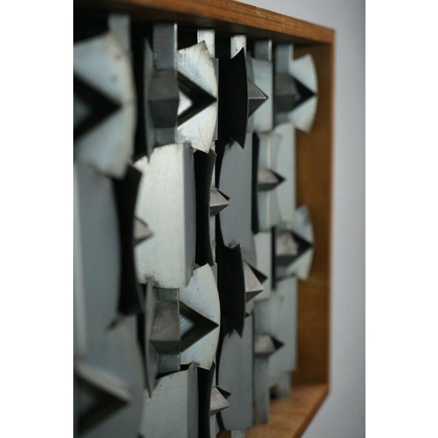 Brown Constructivist Wall Relief by A. Ysermans For Sale - Image 8 of 17