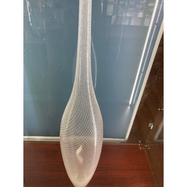 Contemporary Stunning, Large Hand-Blown Vase by Renowned Glass Artist Ben Edols, Signed For Sale - Image 3 of 5