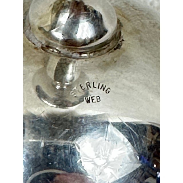 Vintage Sterling Silver Baby Rattle For Sale - Image 4 of 4
