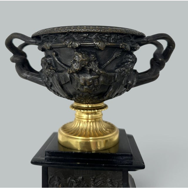 Superb example of a pair of French ormolu and bronze cast model of the Warwick Albani Vase of outstanding quality, circa...
